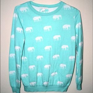 Elephant Print Sweater