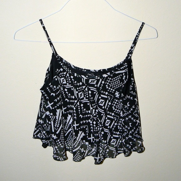 Tribal Aztec Print Crop Tank