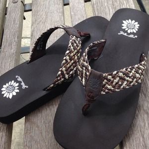 Yellow Box Flip Flops