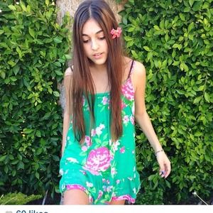 Green spaghetti strap dress