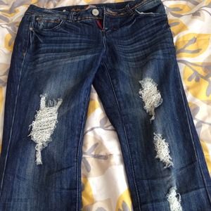 Ripped denim jeans (never worn)