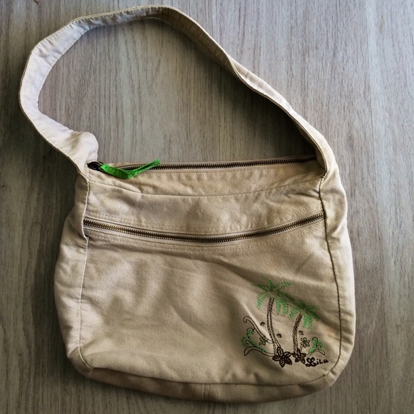 Tan Canvas Medium Sized Purse - Picture 1 of 2