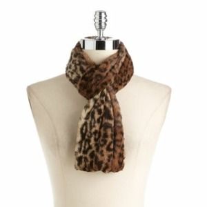 Calvin Klein Leopard Scarf NWT