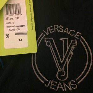 Men's Versace jeans windbreaker navy blue jacket