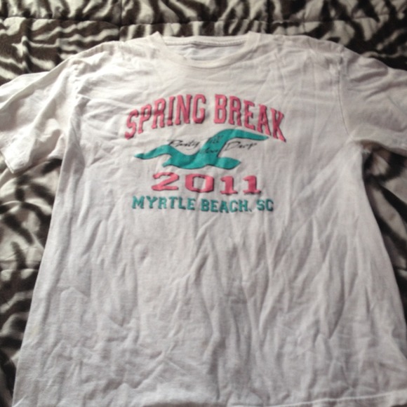 White myrtle beach t shirt