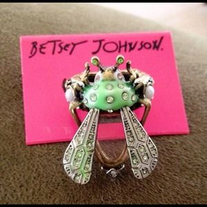 ON HOLD Betsey Johnson Vintage Critters Bug Ring