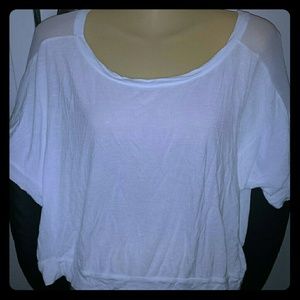 SOLD! REDUCED! Ambiance Apparel white crop top