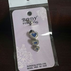 Body Piercing Navel Hearts