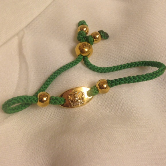 Juicy Couture green friendship bracket