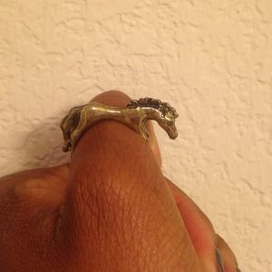 Horse ring sooo cute! Bronze color