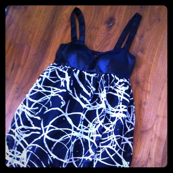 Empire-waist silk dress