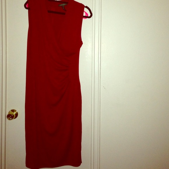 Gorgeous full figure Ralph Lauren red dress