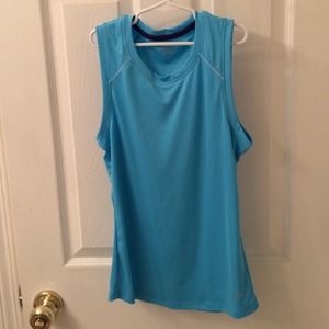 Blue workout shirt