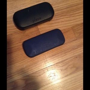 J Crew and Fossil glasses cases.