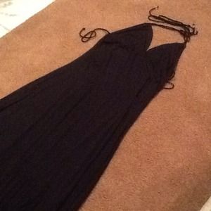 Bundle Sexy black halter maxi dress and red tank