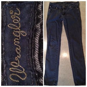Charcoal black wrangler straight leg jeans