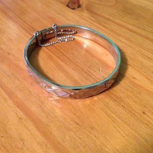 Silver bangle bracelet