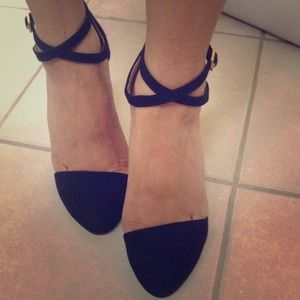 Zara Black High Heel Sandals