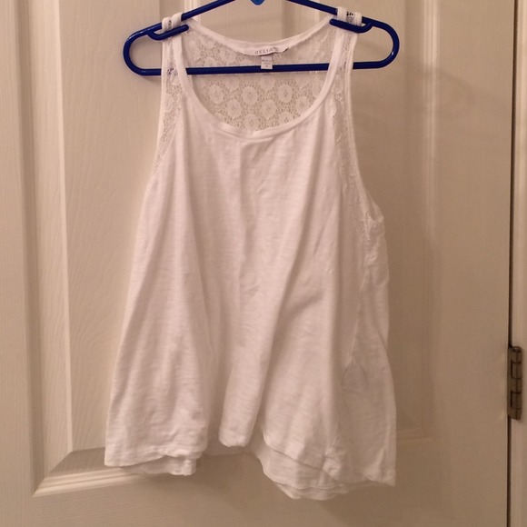 White floral tank