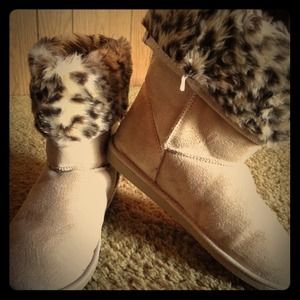 Cheetah print boots