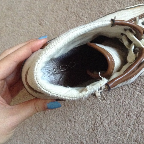 Leather & Canvas High Tops - Picture 3 of 4