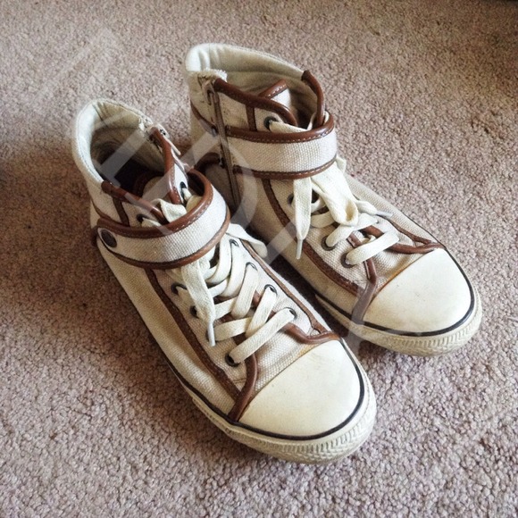 Leather & Canvas High Tops - Picture 2 of 4