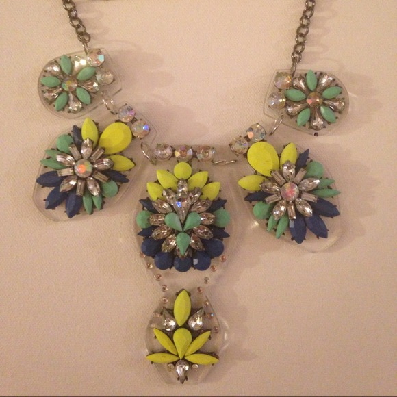 Neon & Lucite Statement Necklace