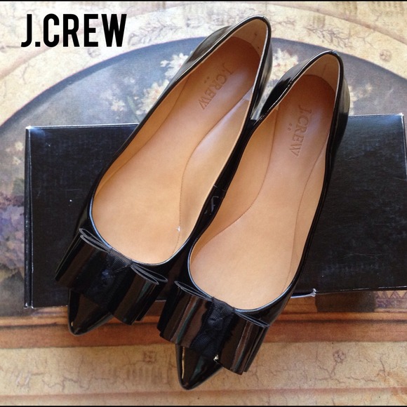 🎀J. Crew Viv Emery Bow Flat Pointed Shoes