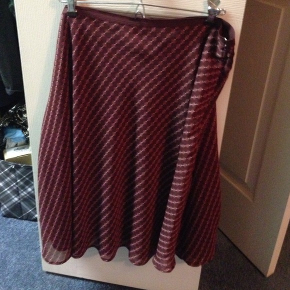 SOLD Maroon skirt size 14