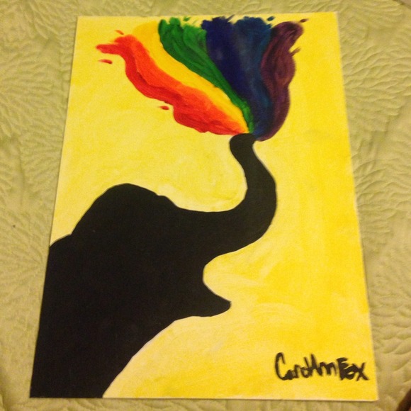 Rainbow elephant - Picture 1 of 2