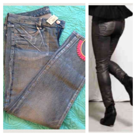 American Eagle Outfitters Denim - HOLD American Eagle Shimmer Jeggings