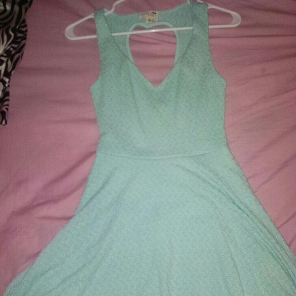Mint green dress