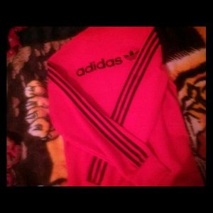 Red adidas jacket