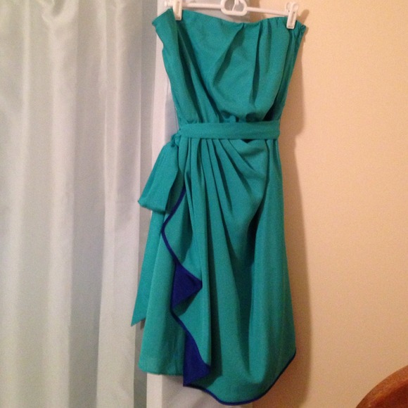 Strapless cocktail dress