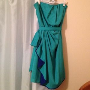 Strapless cocktail dress
