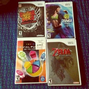 4 games for Wii Console bundle
