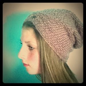 Dark pink beanie
