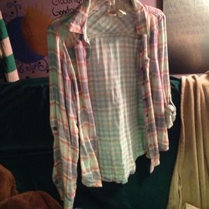 Plaid blouse