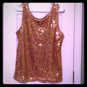 GOLD SEQUIN Top