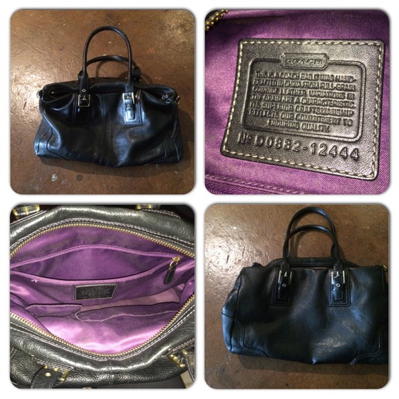 Leather Coach Handbag - Picture 1 of 1