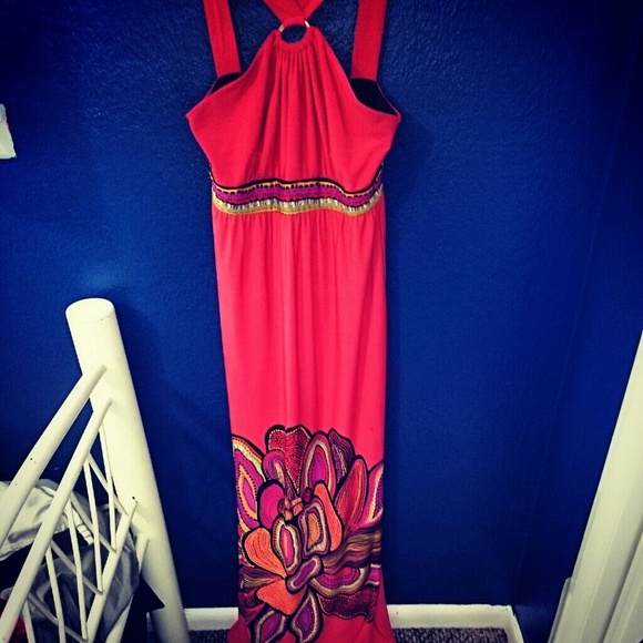 Multi-Colored Maxi Dress