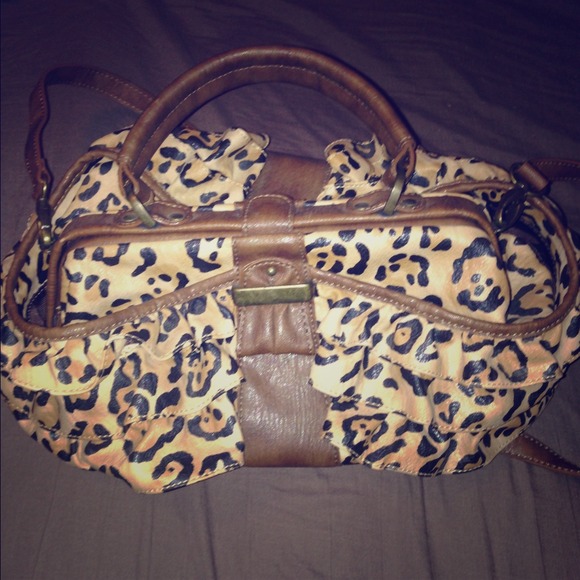 Jessica Simpson leopard print handbag - Picture 1 of 4