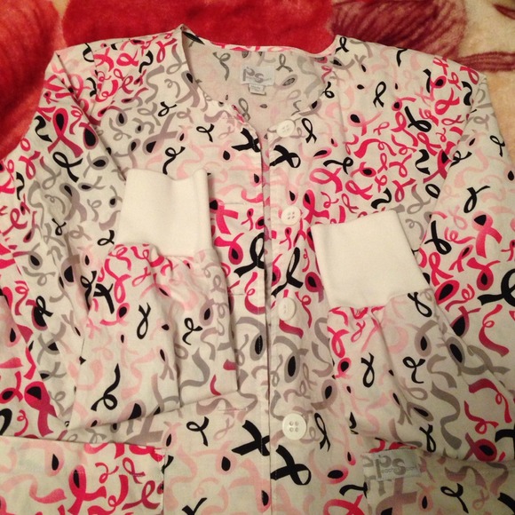 Scrub Top Breast Cancer Awareness - Picture 1 of 3
