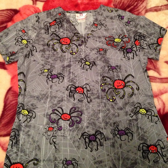 Halloween Scrub Top