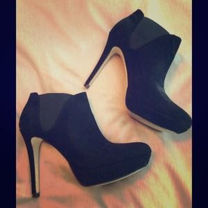 INC Madison Platform Boots - Black - Size 8M