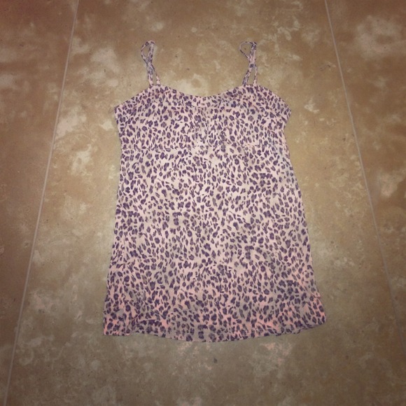 FREE PEOPLE Cheetah Print Tank Top