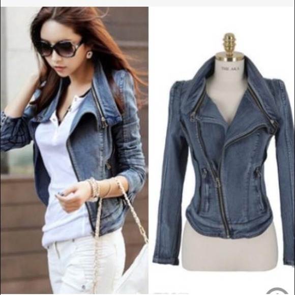 Denim fitted jacket