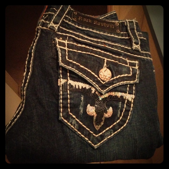 ❌TRADED❌Rock Revival Skinny Jeans