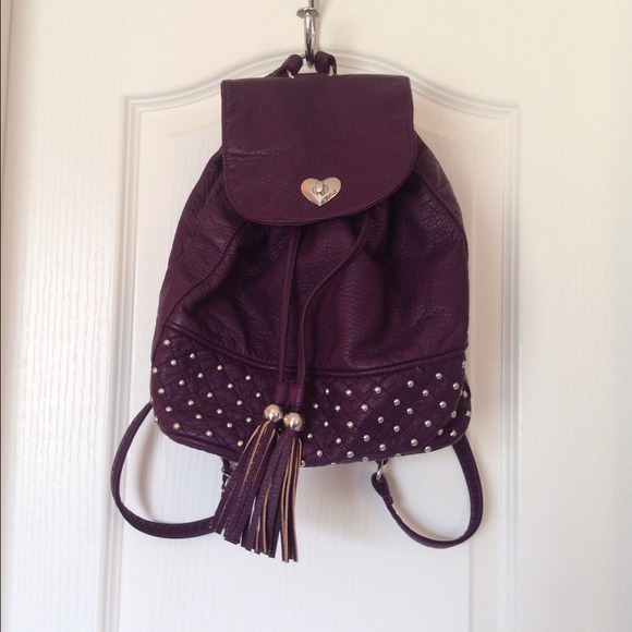 Betseyville purple backpack purse