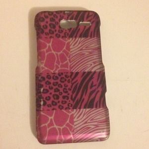 Pink print phone case for droid razr m (xt907)